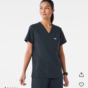 Figs Catarina Scrub Top, Size M, Color Dark Harbor